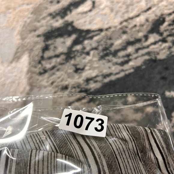 LuLaRoe Julia Fitted Midi T-Shirt Dress Women Large Gray Striped Knit Round Neck - Picture 7 of 7